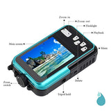 Waterproof Digital Camera 1080P Full HD Underwater Camera 24 MP Video Recorder Selfie Dual Screen DV Recording Waterproof Camera