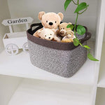 Goodpick Cube Storage Bins - Shelf Baskets for Storage Towel Book Cloth Storage Bins for Office Woven Basket for Shelves Baby Laundry Basket Toys Storage Basket Closet Storage Basket, 13''x9.8''x 9''