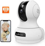 WiFi Monitor-Ebitcam 1080P HD Home Surveillance IP Camera with Pan/Tilt/Zoom,Night Vision Motion Detection 2-Way Audio -for Home Safety Baby Pet Cam, Cloud Storage, Compatible with Alexa