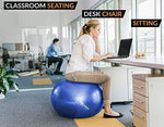 PRO MAX Exercise Ball by SmarterLife - Professional Grade Yoga Ball for Balance, Stability, Fitness, Pilates, Birthing, Therapy, Office Ball Chair, Classroom Flexible Seating