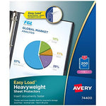 Avery Heavyweight Non-Glare Sheet Protectors, 8.5" x 11", Acid-Free, Archival Safe, Easy Load, 100ct (74102)