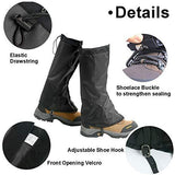 Deacroy Waterproof Leg Gaiters for Hiking,Anti-Tear Snow Boot Gaiters for Outdoor Mountaineering Hunting Fishing Backpacking