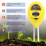 Soil Moisture Meter - 3 in 1 Soil Test Kit Gardening Tools PH, Light &amp; Moisture, Plant Tester Home, Farm, Lawn, Indoor &amp; Outdoor (No Battery Needed) by Fomei