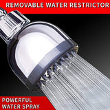 Shower Head - LIMITED TIME SALE - High Pressure High Flow Fixed Chrome 3 Inch Showerhead - Removable Water Restrictor - The Best Shower Head for Low Water Pressure