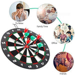 Ylovetoys Dart Board Soft Tip Safety Kids Dart Board Set Boys Toys Gifts, 16.4 inch Rubber Dartboard with 9 Soft Tip Safe Darts Great Game for Office and Family Leisure Sport