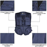 LOOGU Outdoor Fly Fishing Vest with Multi-Pockets for Fishing,Hunting, Hiking, Climbing, Traveling, Photography
