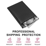 UCGOU #0 Black Poly Bubble Mailers 6x10 Inch Padded Envelopes Shipping Bags 50pcs