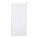 Barossa Design Waterproof Fabric Shower Curtain or Liner Hotel Quality, Machine Washable, White Shower Curtain Liner for Bath Tub, 72x72 Inches