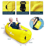 Inflatable Lounger Air Sofa Pouch Inflatable Couch Air Chair Hammock with Pillow Portable Waterproof Anti-Air Leaking for Outdoor Camping Hiking Travel Pool Beach Picnic Backyard Lakeside Christmas