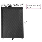 UCGOU #0 Black Poly Bubble Mailers 6x10 Inch Padded Envelopes Shipping Bags 50pcs
