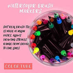 24+2pcs Pastel Markers/Drawing Pens for Artists - Brush Lettering Pens with Blending Markers/Watercolor Brush Markers for Color Painting - Brush Tip, Art Pens and Markers/Pastel Art Supplies