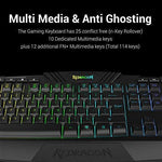 Redragon S101 PC Gaming Keyboard and Mouse Combo Wired LED RGB Backlit with Multimedia Keys Wrist Rest Mouse with 3200 DPI for Windows Computer Gamers (Gaming Mouse and Keyboard Set)