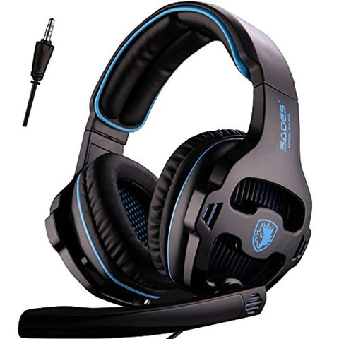 SADES New Version Xbox One Gaming Headset Headphones with Microphone and PC Adapter for PS4/PlayStation 4 Laptop Mac