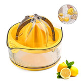 Citrus Juicer,Lemon Squeezer,Citrus Orange Squeezer Manual Hand Juicer Lime Press Anti-Slip Lid Rotation Reamer with Strainer and Container by Kasmoire