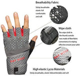 day wolf New Full Finger Workout Gloves Gym Exercise Half Finger Fitness Gloves Heavy Weight Lifting Leather Palm Protection Strong Grip Padded Quality Breathable Comfort Gloves