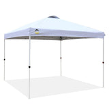 CROWN SHADES Patented 10ft x 10ft Outdoor Pop up Portable Shade Instant Folding Canopy with Carry Bag, Blue