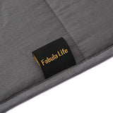 Fabula Life Weighted Blanket for Kids or Adult, Premium Cotton Heavy Blanket with Glass Beads (72”x48”,15 lb)