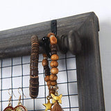 RHF Jewelry Organizer, Rustic Home Decor, Jewelry Holder Organizer, Necklace Holder, Earring Organizer, Jewelry Storage, Jewelry Shelf (Rustic)