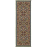 Sweet Home Stores Medallion Design Non-Slip Rubber Backing Runner Rug, 2'2" X 6'0", Seafoam