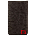 Fuzzy Bunkers Quality Leather Golf Scorecard Holder - Yardage Book Cover Plus Free Golf Pencil and Downloadable PDF Stat Tracker Sheet