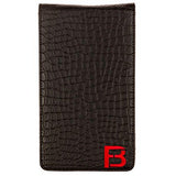 Fuzzy Bunkers Quality Leather Golf Scorecard Holder - Yardage Book Cover Plus Free Golf Pencil and Downloadable PDF Stat Tracker Sheet