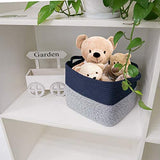 Goodpick Cube Storage Bins - Shelf Baskets for Storage Towel Book Cloth Storage Bins for Office Woven Basket for Shelves Baby Laundry Basket Toys Storage Basket Closet Storage Basket, 13''x9.8''x 9''