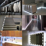 LED Vanity Mirror Lights Kit, 3M/10Ft Ultra Bright White LED Lights Strip Dimmable Makeup Mirror Lights Waterproof LED Module Lights, 6000K 1200LM,Mirror Not Included