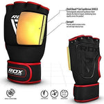 RDX Boxing Hand Wraps Inner Gloves for Punching - Neoprene Padded Fist Protection Bandages Under Mitts with Quick Long Wrist Support - Great for MMA, Muay Thai, Kickboxing & Martial Arts Training