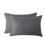 Bedsure Standard Pillowcase Set of 2 Pillowcase Covers Flannel Pillowcases Grey Pillowcase Sham