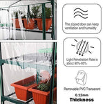 Worth 5 Tier Mini Greenhouse with Clear Polyethylene Cover, 27" Long x 19" Wide x 75" High Garden Green House