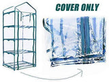 Worth 5 Tier Mini Greenhouse with Clear Polyethylene Cover, 27" Long x 19" Wide x 75" High Garden Green House