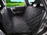 ALFHEIM Dog Car Seat Cover Car Back Seat Cover Nonslip Rubber Backing with Anchors for Secure Fit - Universal Design for All Cars, Trucks & SUVs (Black)