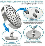 SparkPod Shower Head - High Pressure Rain - Luxury Modern Chrome Look - Easy Tool Free Installation - The Perfect Adjustable Replacement For Your Bathroom Shower Heads