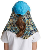 ICOLOR Sun Cap Sun Flap Hats Outdoor 360°Sun UPF 50+ Women Lady Wide Brim Cap Visor Hats UV Protection Summer Sun Hats