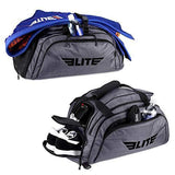 Elite Sports Boxing Gym Duffle Bag for MMA, BJJ, Jiu Jitsu Gear, Duffel Athletic Gym Backpack with Shoes Compartment