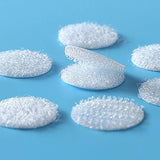 Sticky Back Coins Clear Dots Hook and Loop Self Adhesive Dot Tapes 3/4" Diameter 1000pcs(500 Pair) - White