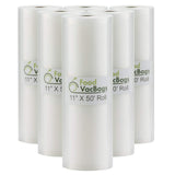 4 Jumbo 11" x 50' Commercial Vacuum Sealer Saver Bags Sous Vide Food Storage by VacSealBags