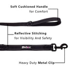Bolux Dog Leash Traffic Control Dual Padded Handle Heavy Duty 3M Reflective 5ft Long Training Leash Lead Greater Control Safety Training Perfect for Large Medium Dogs
