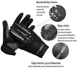 day wolf New Full Finger Workout Gloves Gym Exercise Half Finger Fitness Gloves Heavy Weight Lifting Leather Palm Protection Strong Grip Padded Quality Breathable Comfort Gloves