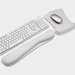 Mouse Pad with Wrist Support and Keyboard Wrist Rest Pad Set,Ergonomic Mouse Pads for Computers Laptop,Non-Slip Comfortable Mousepad w/Raised Memory Foam for Easy Typing Pain Relief (Eiffel Tower)