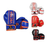 Vector Sports Kids Boxing Kickboxing Children MMA Sparring Gear Junior Heavy Bag Training Gloves 4-6OZ Maya Hide Leather Hand Crafted Pro Style