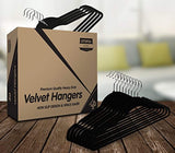 Utopia Home Premium Velvet Suit Hangers - Pack of 30 - Heavy Duty - Non Slip - Velvet Suit Hangers - Black