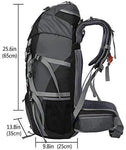 Hiking Backpack 50L Travel Camping Backpack with Rain Cover