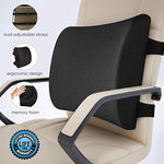 Everlasting Comfort Back Cushion - Lumbar Support Pillow for Office, Car and Chair