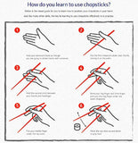 Wooden Chopsticks, Donxote 9.84 Inch Reusable Chinese Chopsticks Set of 10 Pairs