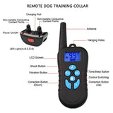 Dog Shock Collar With Remote 1500FT Shock Collar for Dogs IPX7 Waterproof and Rechargeable Dog Training Collar 1-99 Levels Vibration and Shock Collar for Large Dogs and Small Dogs USB Charging