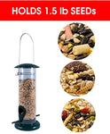 Nibble Weather Proof Anti-Bacterial Bird Feeder with UV Sun-proof Anti-Bacterial Coating. Durable and Disassembles for Quick, Easy Cleaning