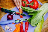 Cosmos Kitchen Knife Set in Gift Box - Unique Gifts For Men and For Women - 6-Piece Colorful Cooking Chef Knives Set