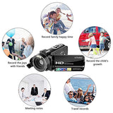 Video Camera Camcorder AiTechny HD 1080P 24.0MP Digital Camera 3.0 inch LCD 270 Degrees Rotatable Screen 16X Digital Zoom Camera Recorder 2 Batteries