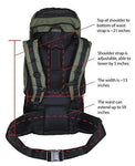 HBAG Discovery 80L 5400ci Internal Frame Camping Hiking Backpack